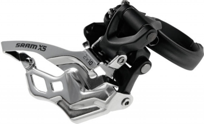  - Voorderailleur x5 2x10 low clamp low pull 34.9 